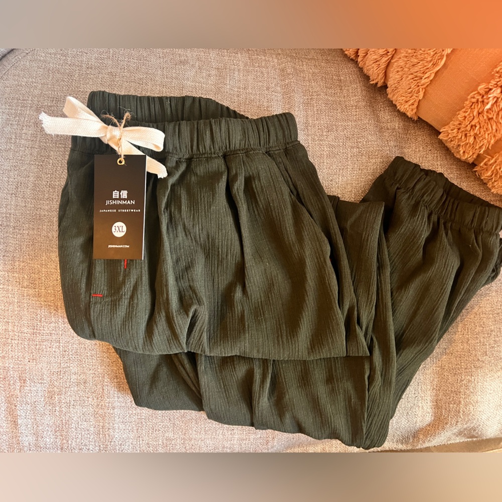 Jishinman brand Men’s Shinbō harem pants US large